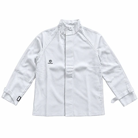 Chaqueta de Soldador de Cuero con Costuras de Kevlar