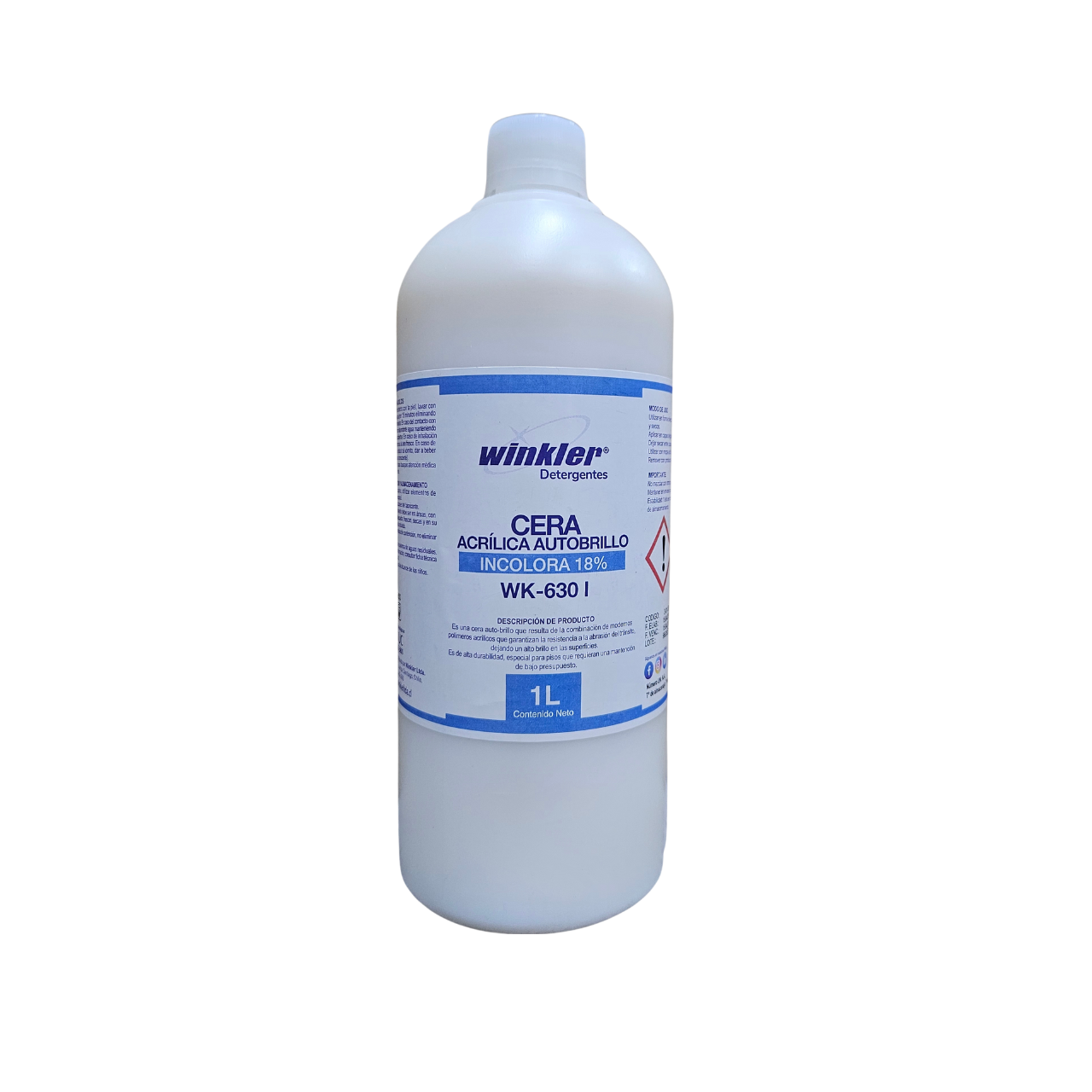 Cera Acrilica Autobrillo Incolora al 18% - 1 Litro