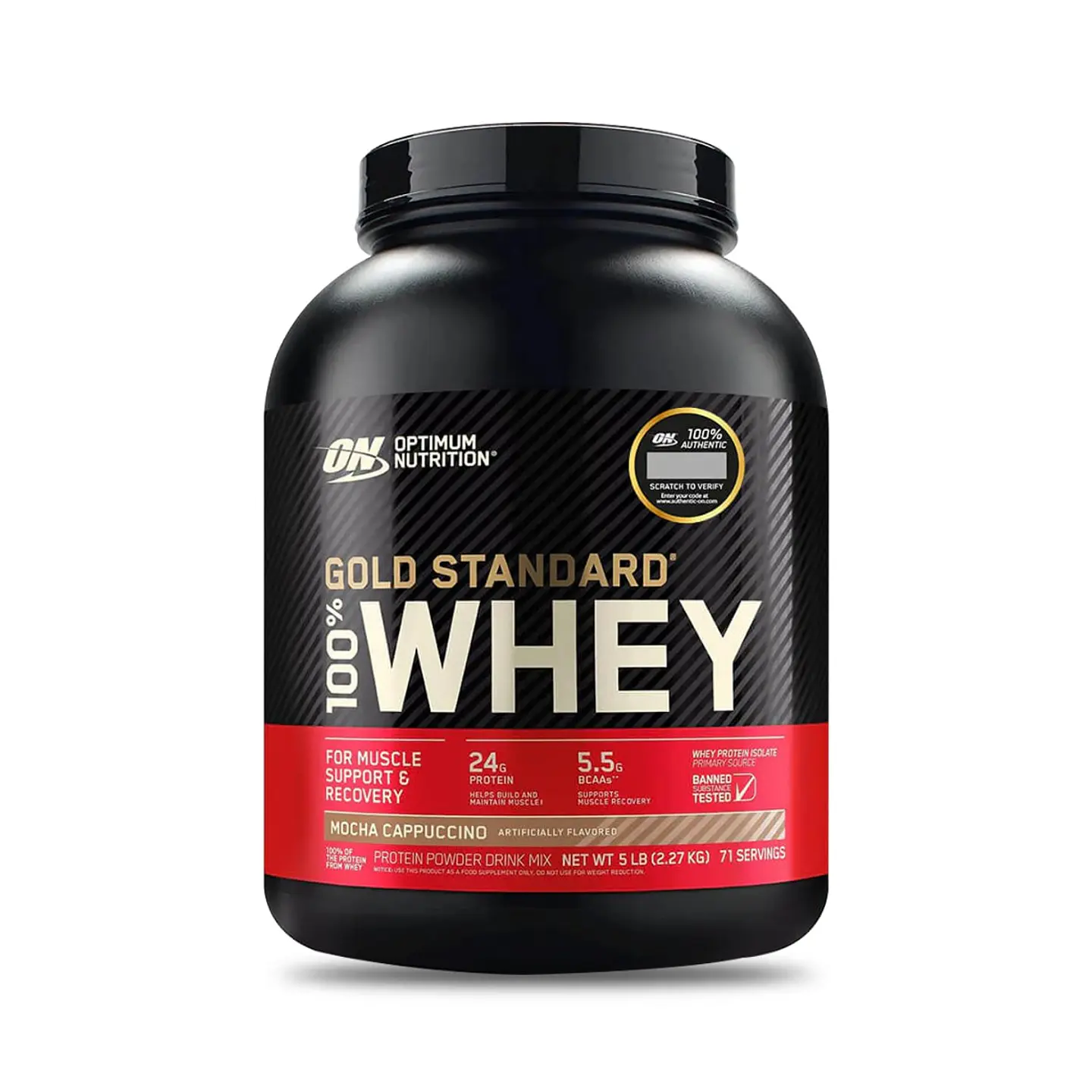 Proteína Gold Standard 100% Whey 5 Lb Optimum Nutrition Mocachino 1
