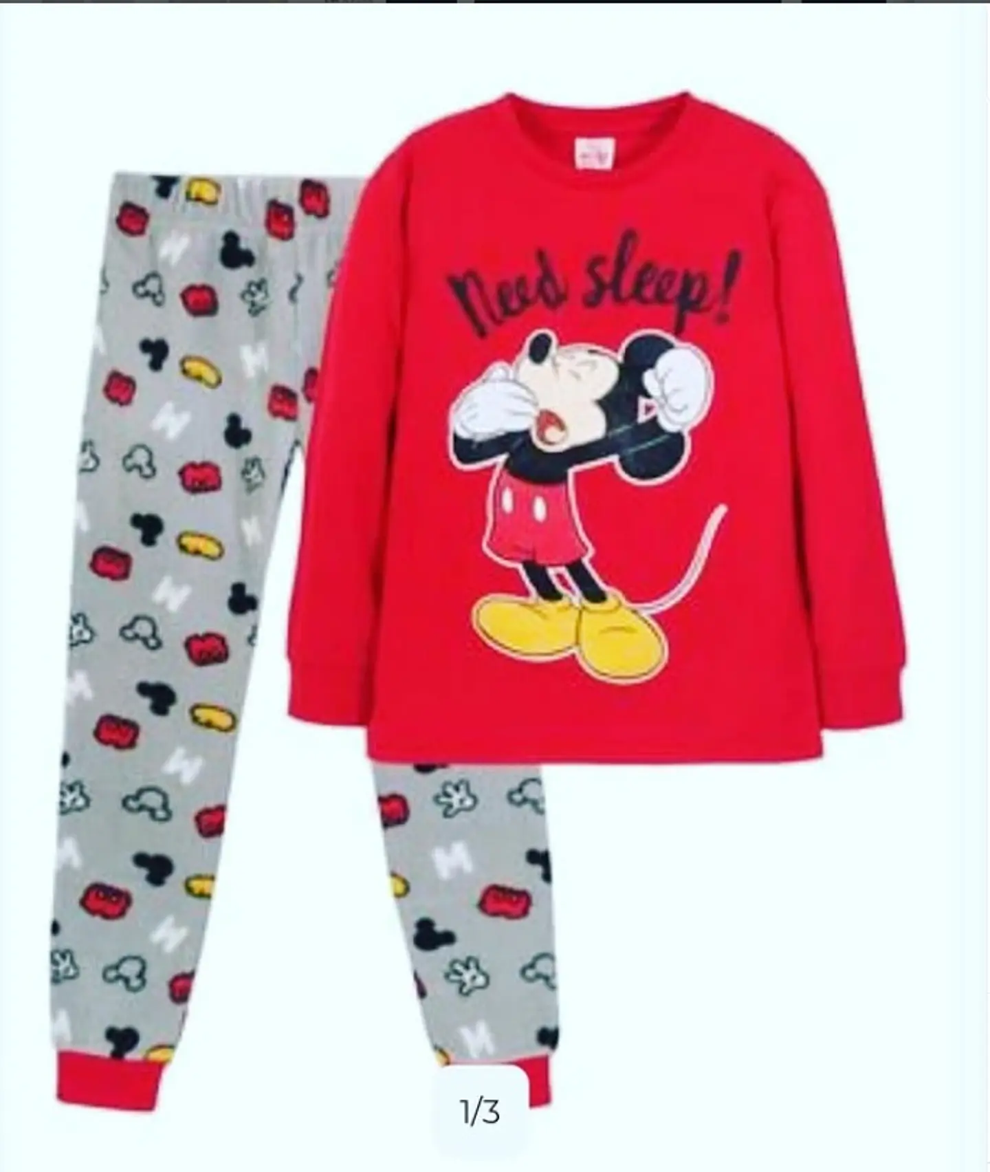 Pijama Mickey Niño Polar 1