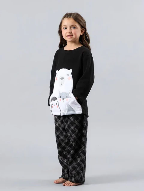 Pijama niña animales talla 10