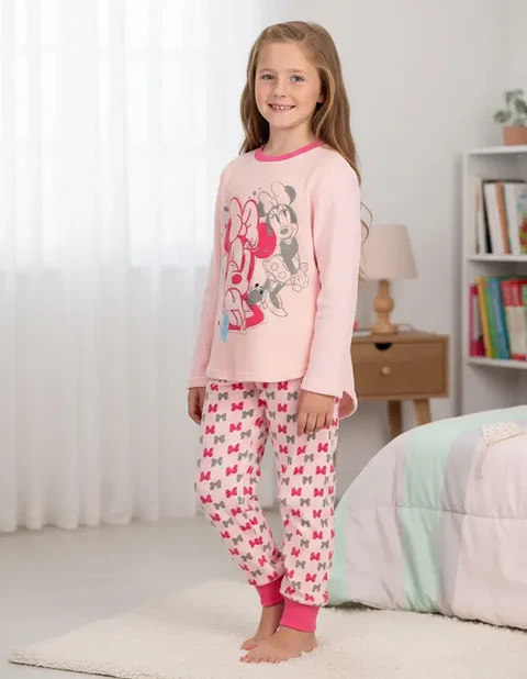 Pijama polar Minnie de niña talla 8