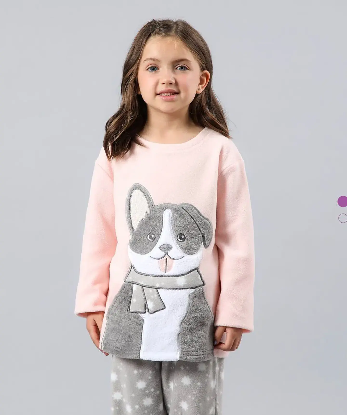 Pijama Perrito Niña rosado talla 8 1