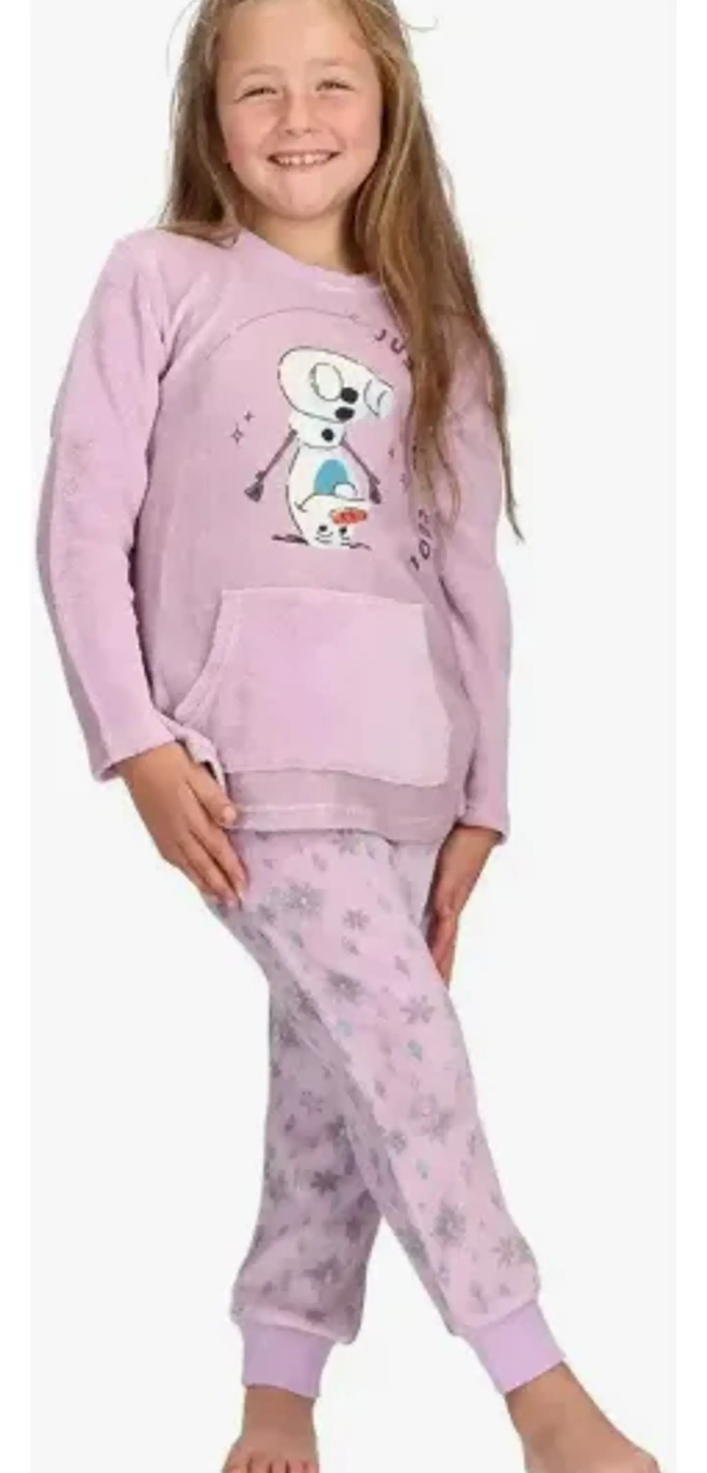 Pijama Olaf Niña Polar Lila 1