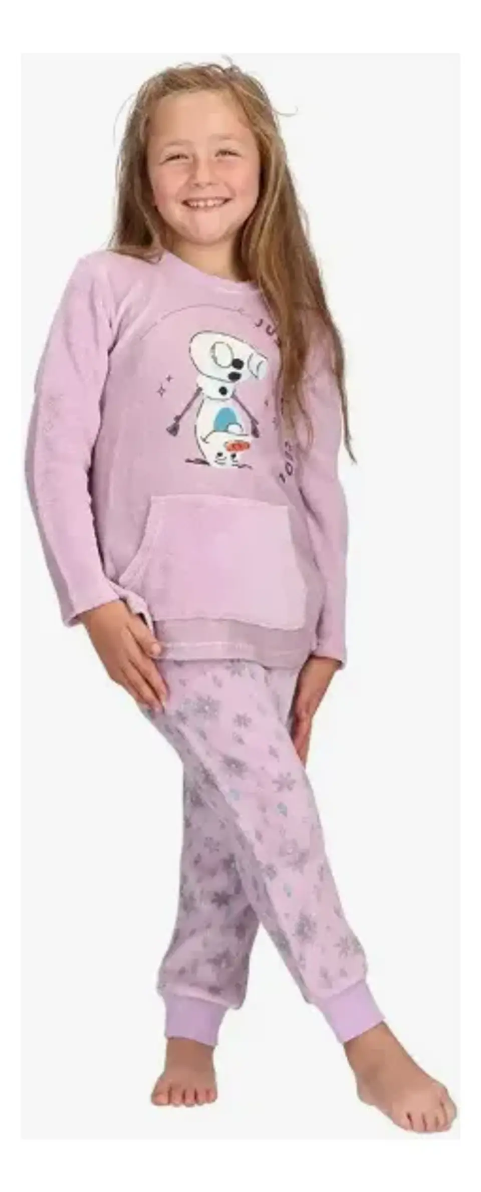 Pijama Olaf Niña Polar Lila 1