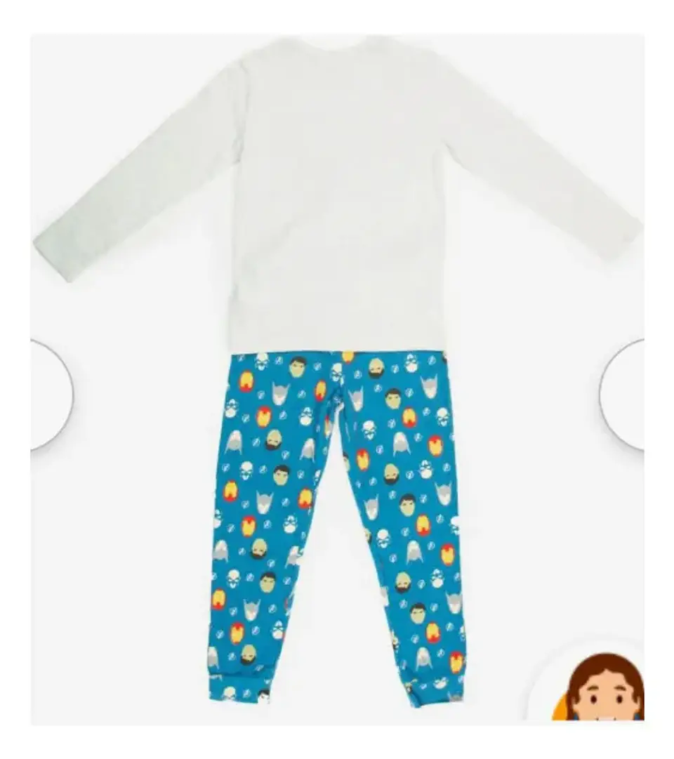 Pijama Avengers Niño Algodón 1