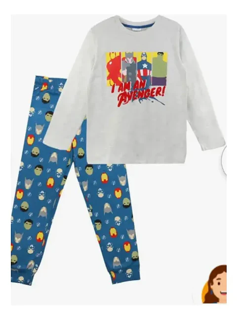 Pijama Avengers Niño Algodón