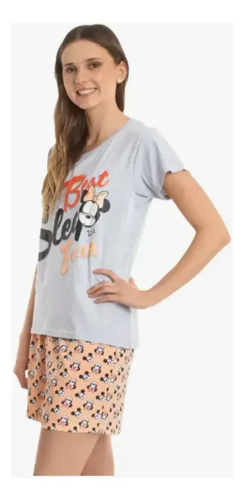 Pijama Minnie Manga Corta Mujer