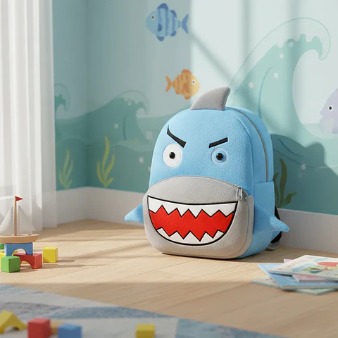 Mochila Infantil pequeña Tiburón y Dinosaurio