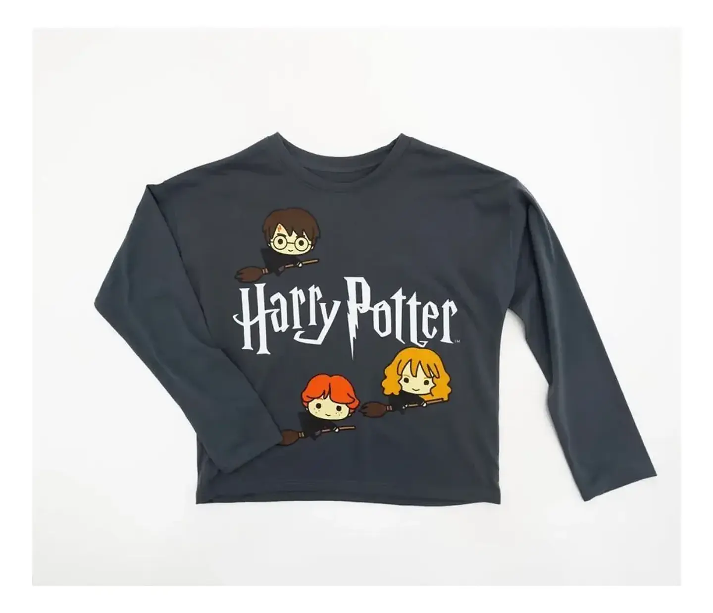 Polera Harry Potter Niña Gris 1