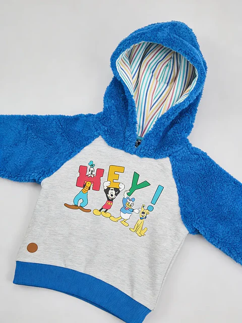 Polerón Mickey Niño Algodón Y Polar