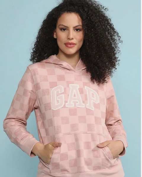 Polerón Gap Mujer Rosado