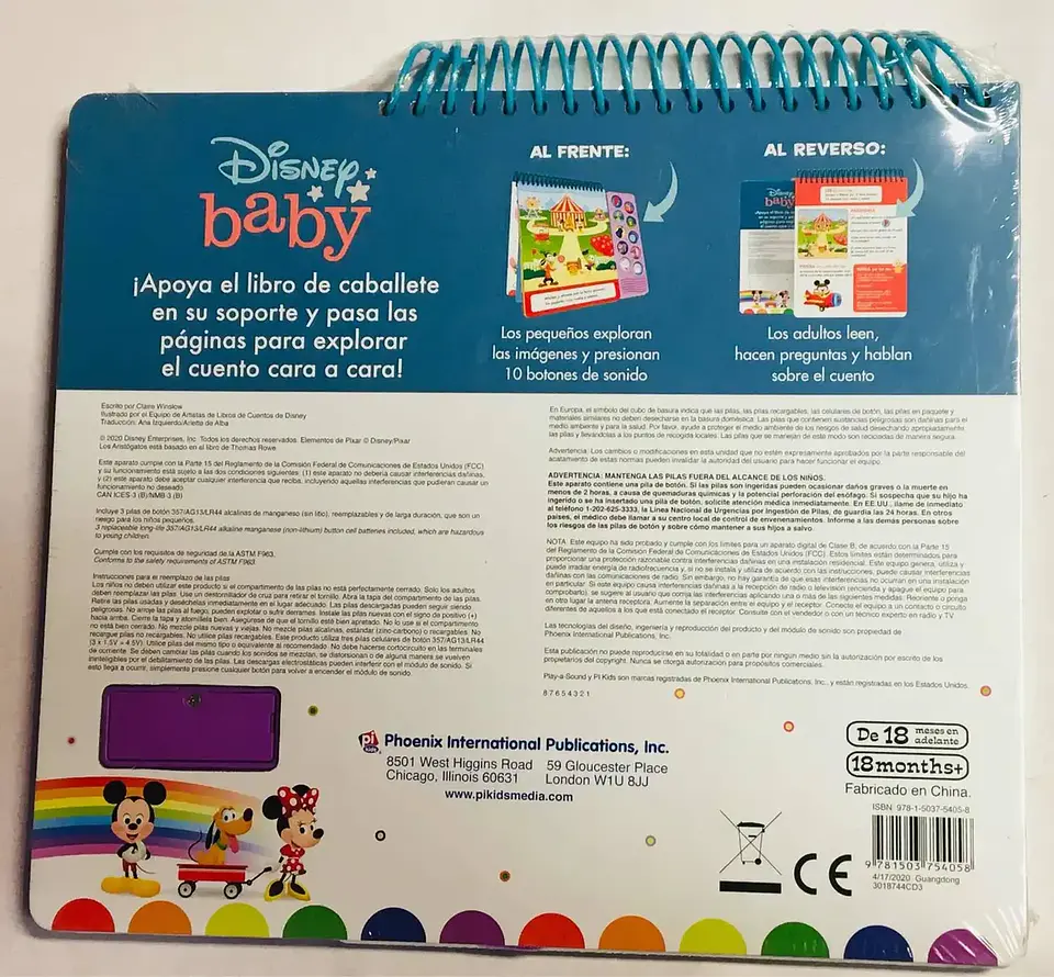 Libro Disney Baby Aprendamos Juntos 2