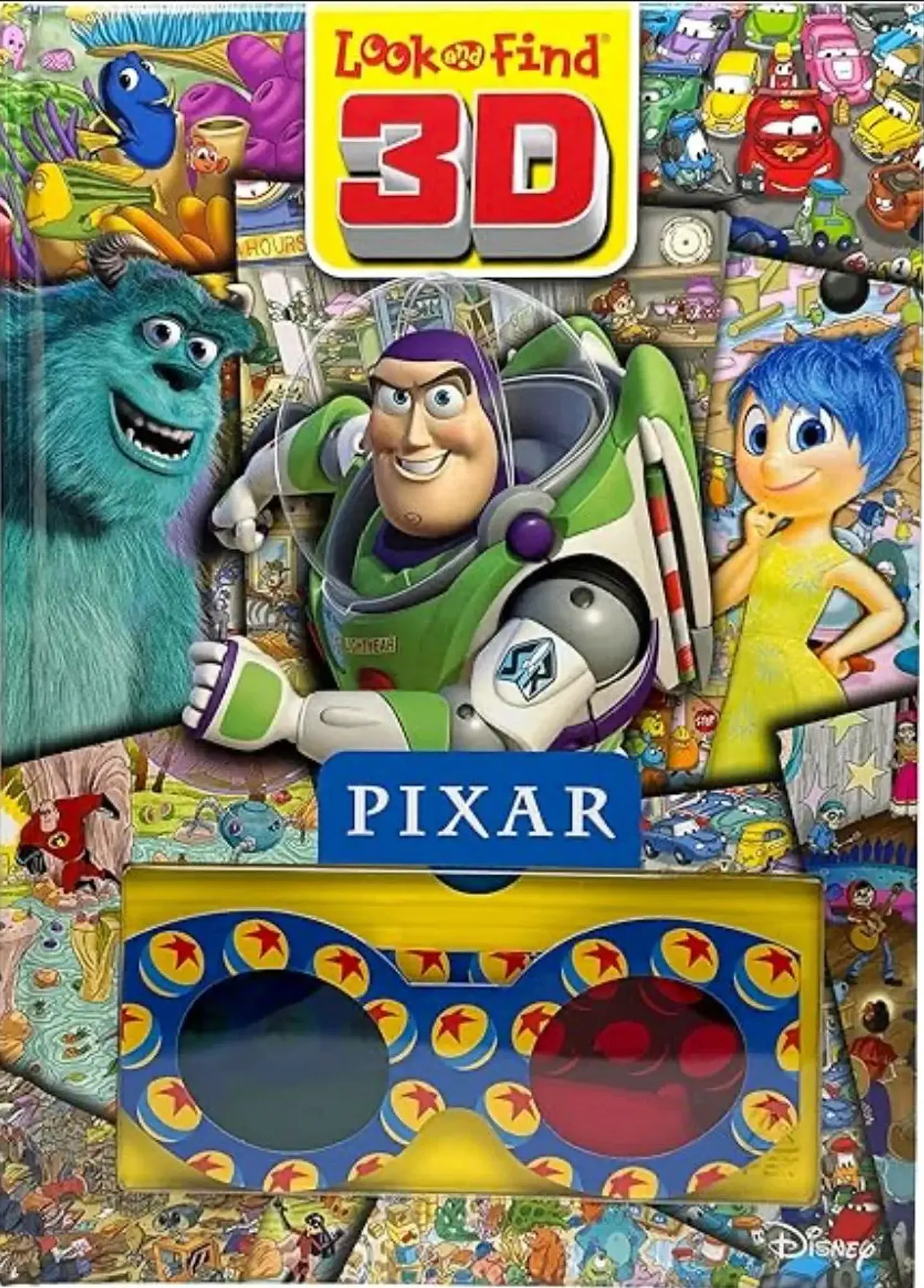 Libro Infantil Look And Find 3d Pixar Con Lentes 1