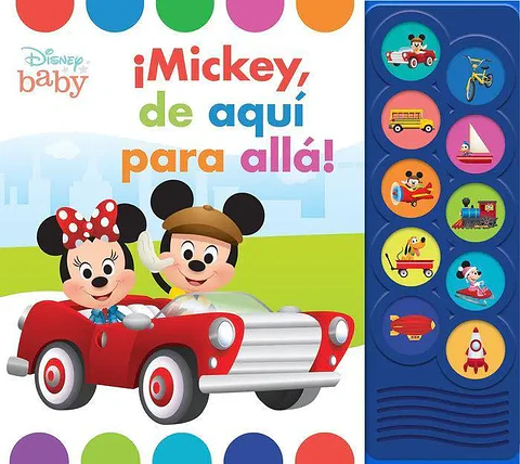 Libro Mickey De Aquí Para Alla Disney Baby Español