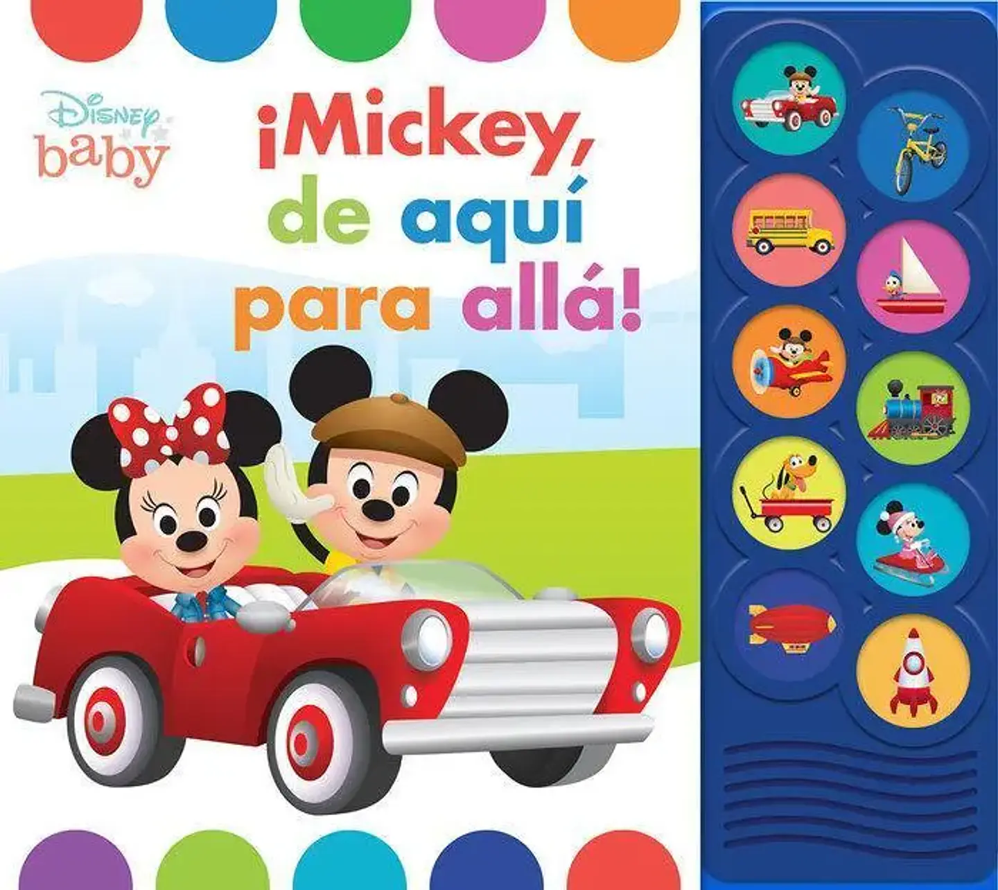 Libro Mickey De Aquí Para Alla Disney Baby Español 1