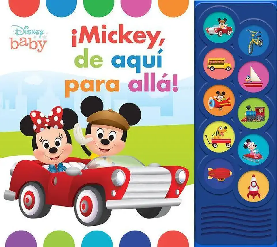 Libro Mickey De Aquí Para Alla Disney Baby Español 1