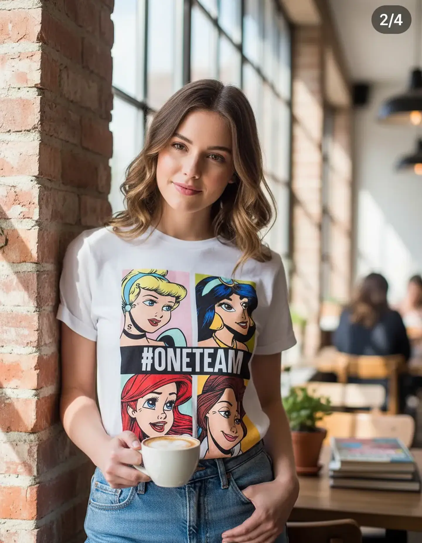 Polera Princesas Mujer  2