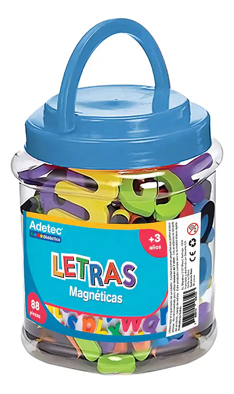 Letras Magnéticas Minúsculas Eva Foam 88 Piezas Multicolor 6cm