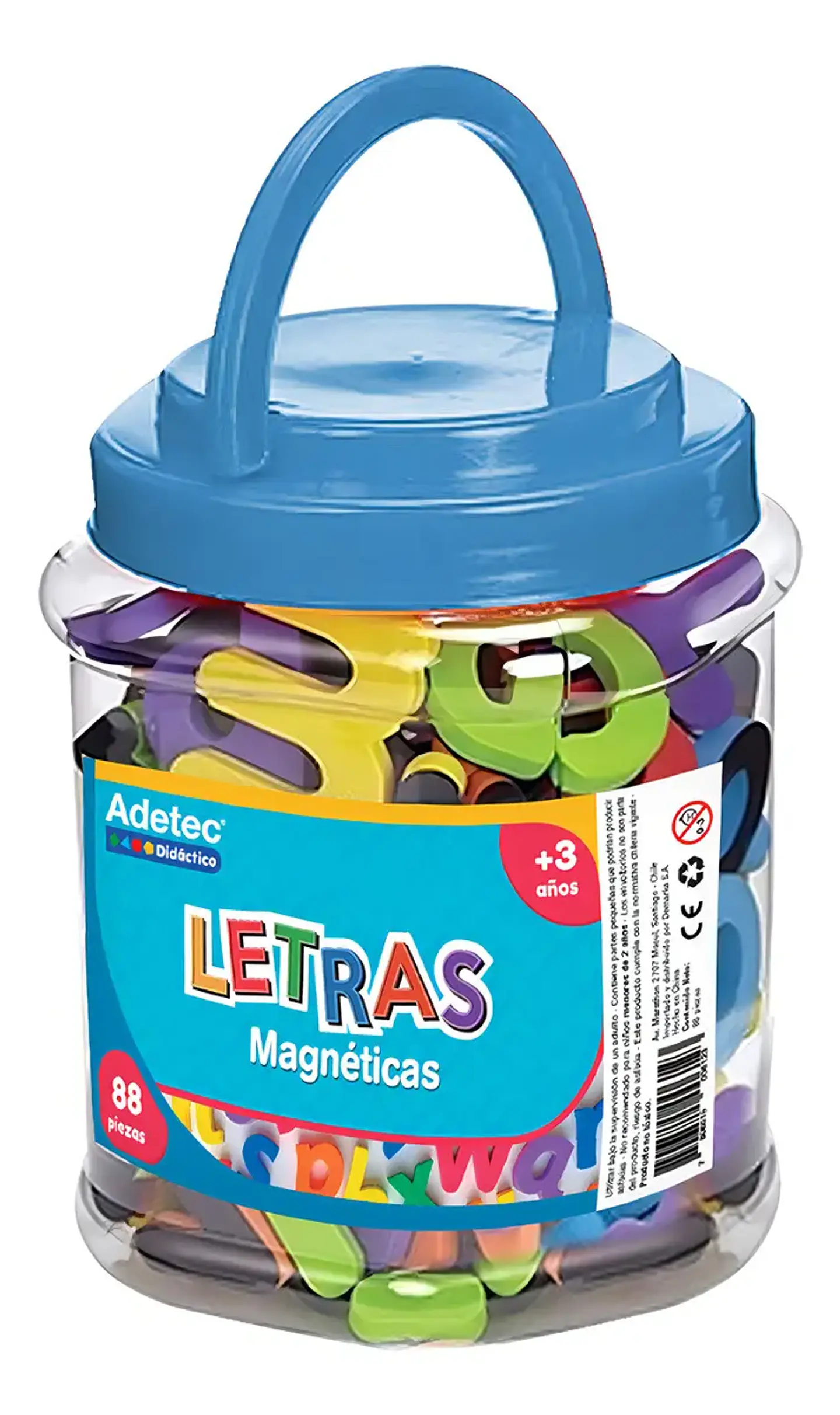 Letras Magnéticas Minúsculas Eva Foam 88 Piezas Multicolor 6cm 1