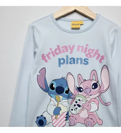 Pijama Stitch Niña Algodón