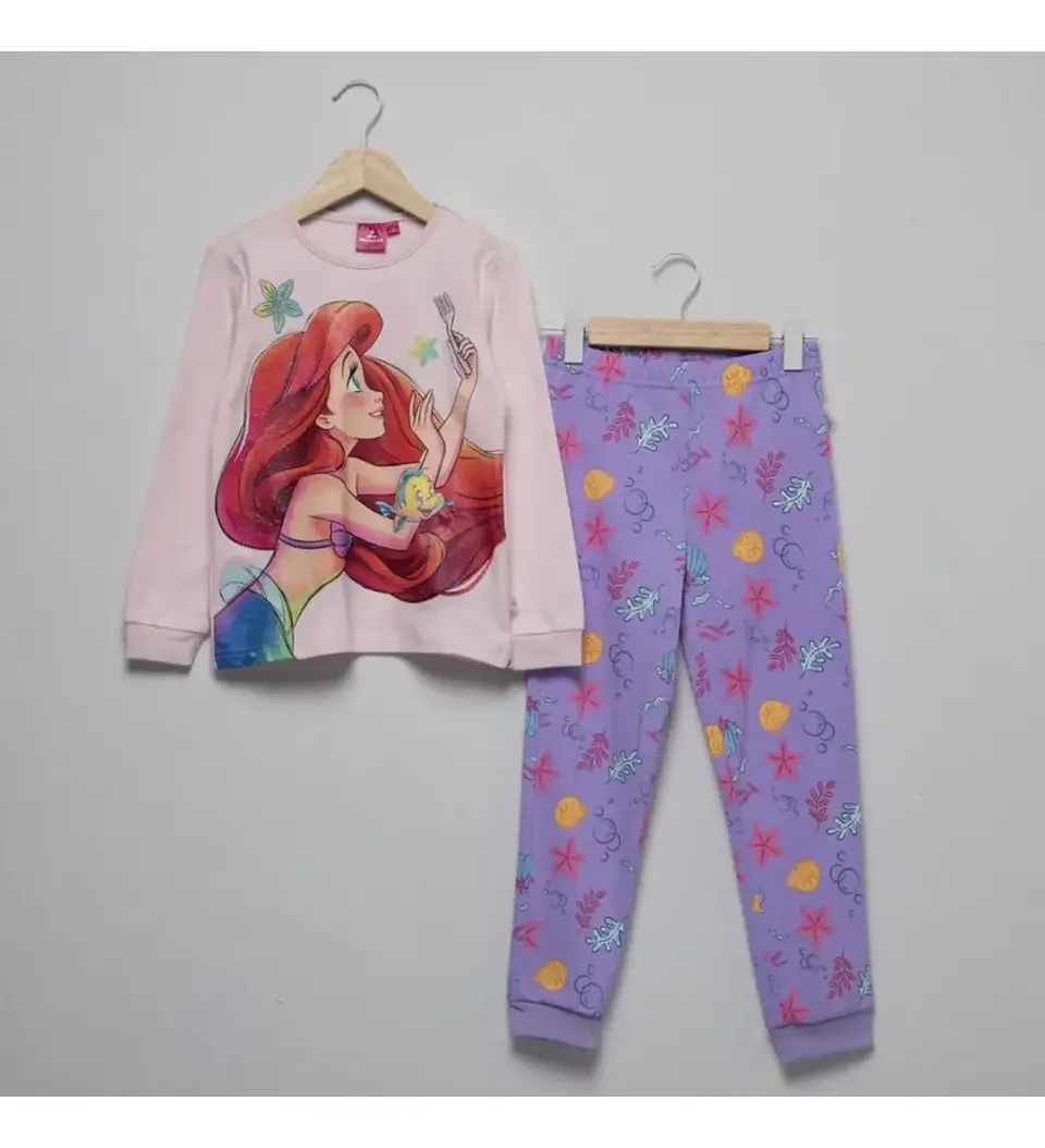 Pijama Sirenita Niña Algodón 2