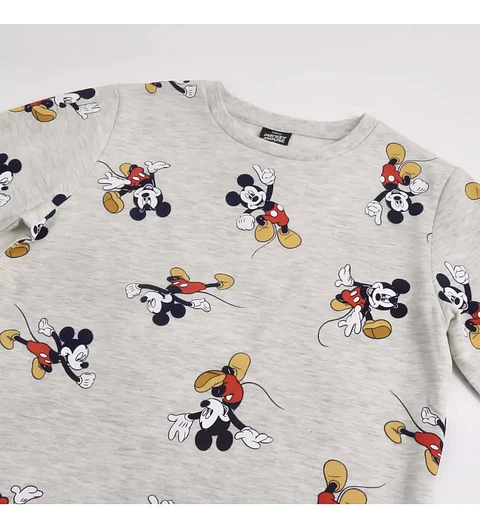 Pijama Mickey Niño Algodón Afranelado