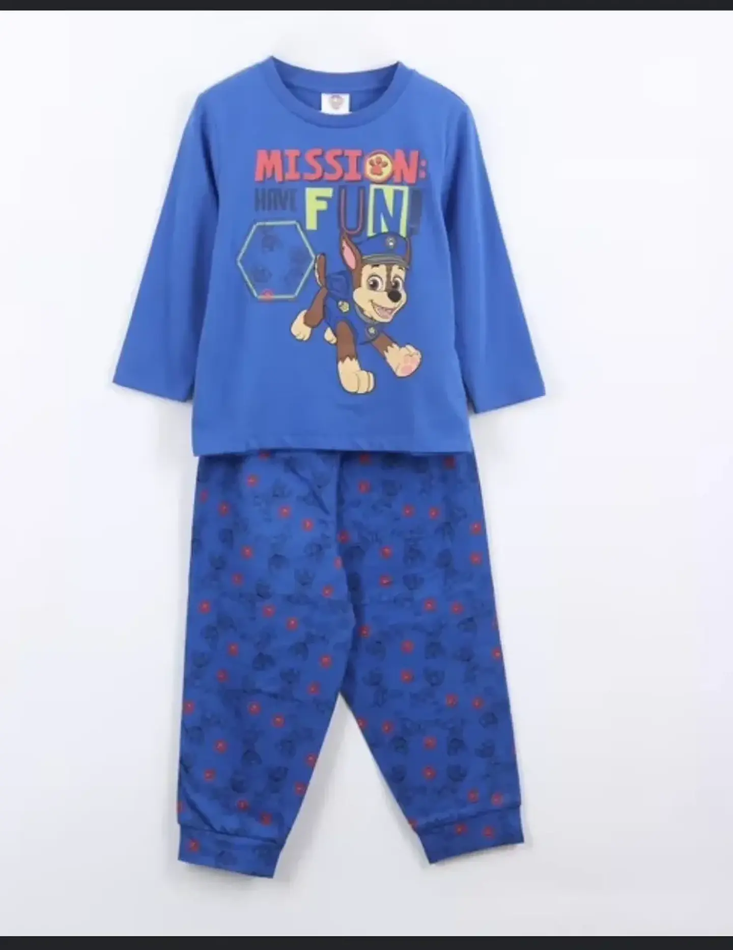 Pijama Niño Algodón Paw Patrol 1