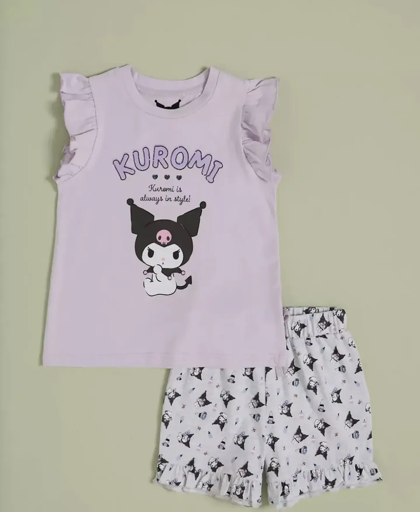 Pijama Kuromi Niña Algodón Verano 1