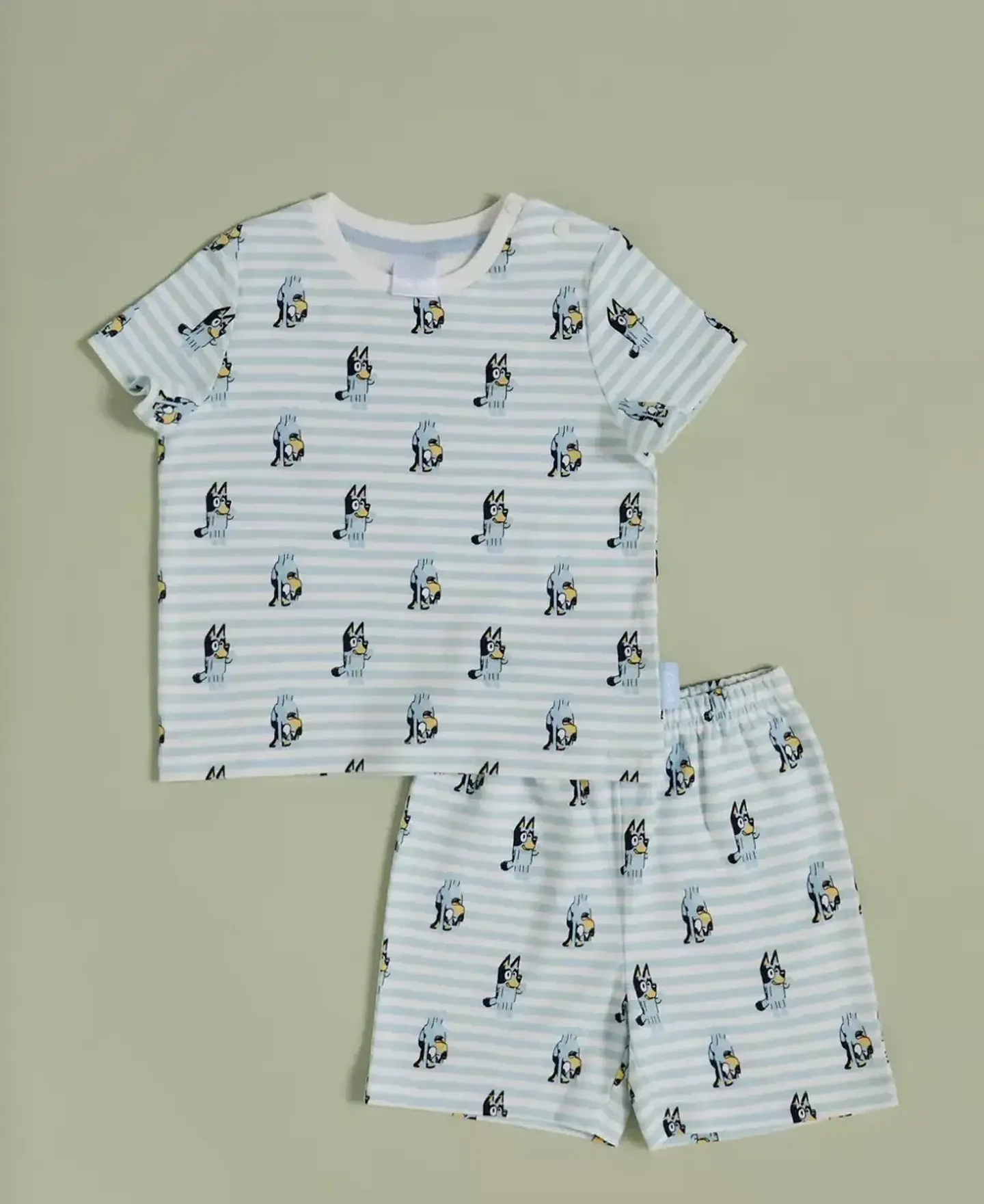 Pijama Bluey Niño Algodón Verano 1