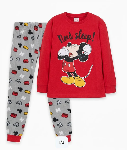 Pijama Mickey Niño Polar