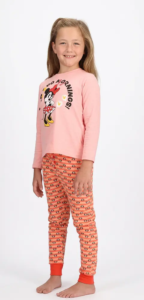 Pijama Minnie niña algodón rosado