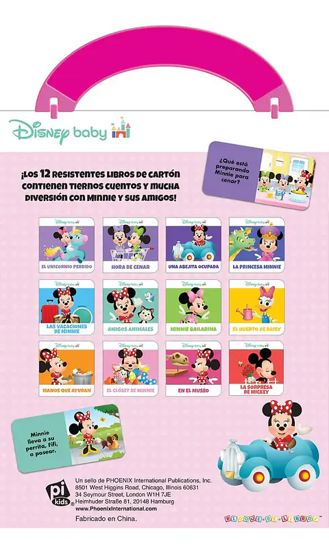 Maletín libros Minnie y sus amigos 
