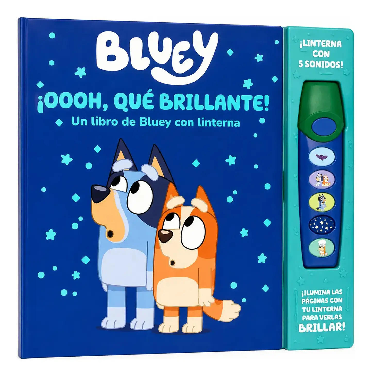 Libro Bluey Ohh que brillante con linterna 1