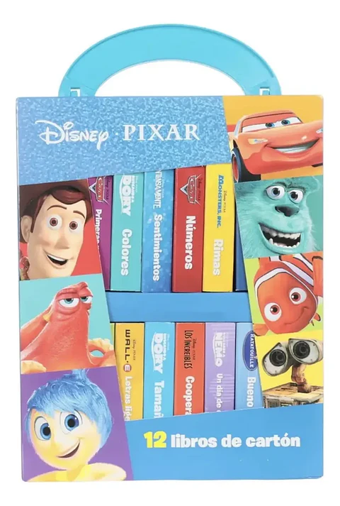 Maletín 12 libros Pixar