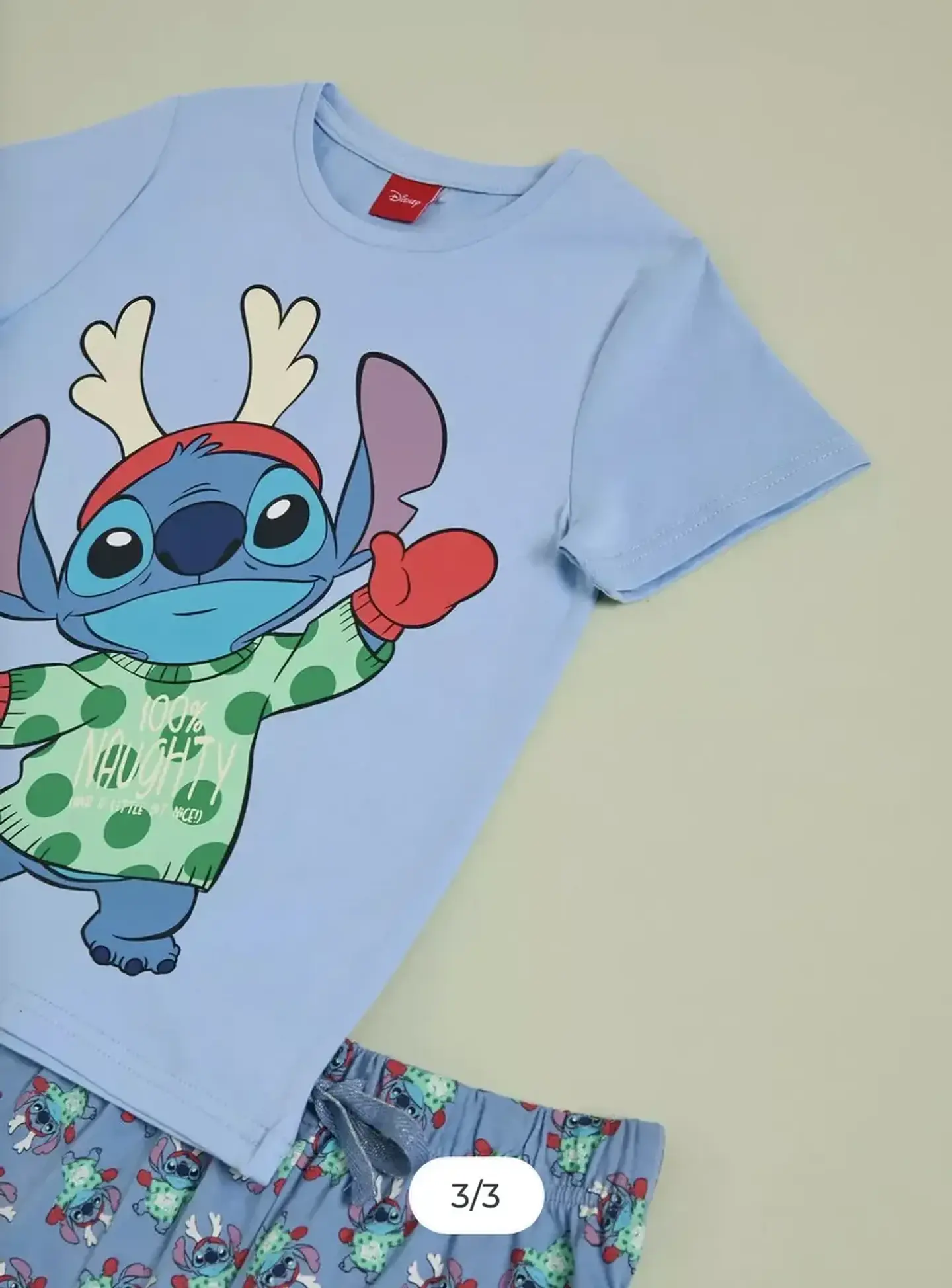 Pijama Stitch Navidad Niña 3
