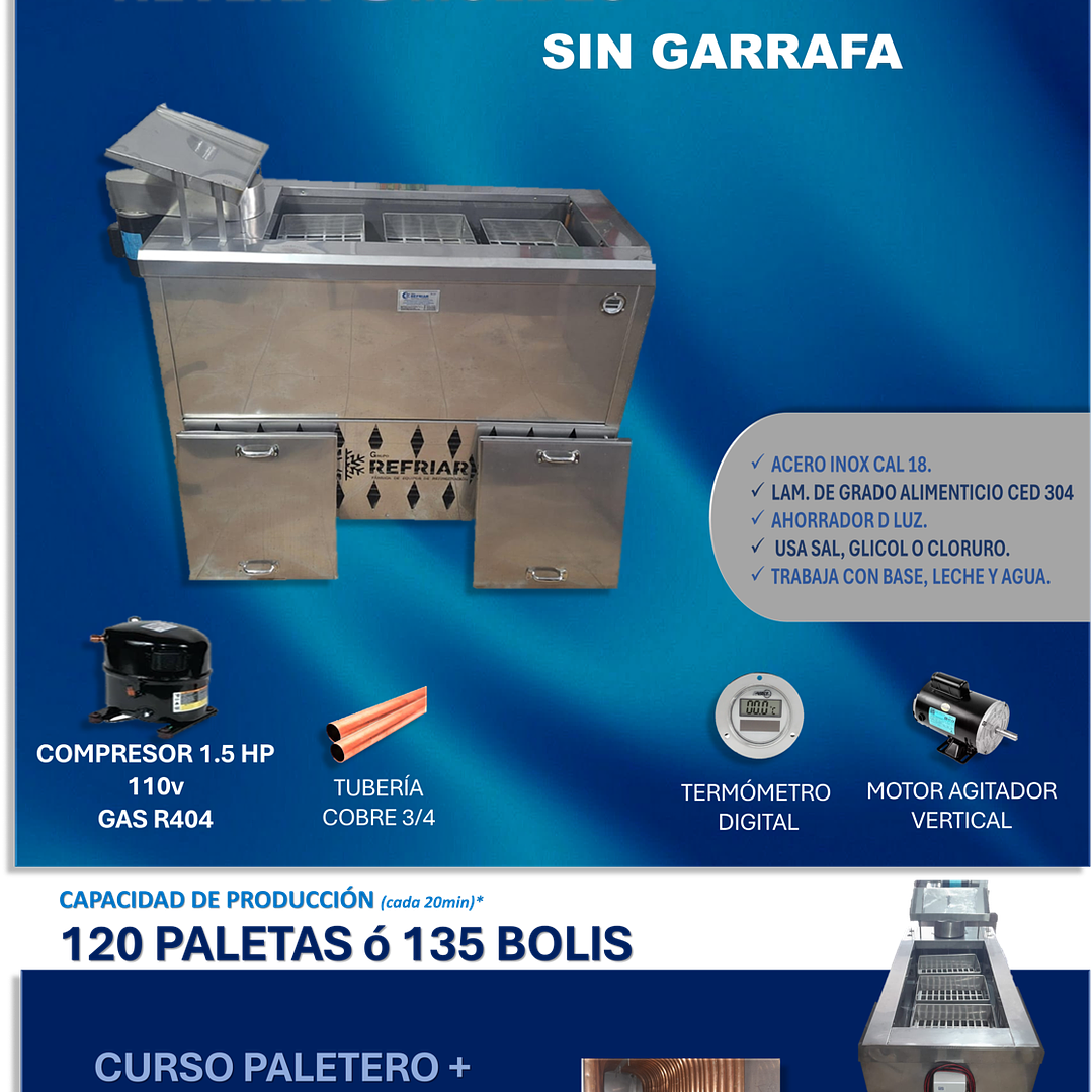 TANQUE TRES MOLDES SIN GARRAFA 4