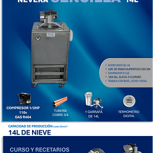 NEVERA SENCILLA 14 LITROS