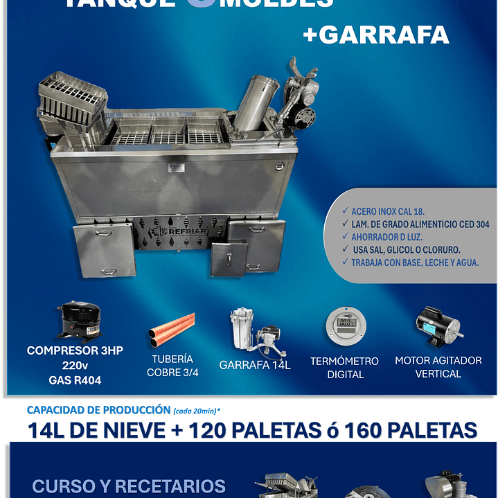 TANQUE TRES MOLDES MAS GARRAFA 4