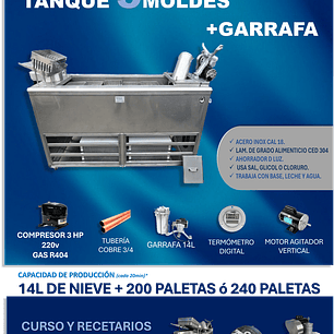 TANQUE 5 MOLDES MAS GARRAFA