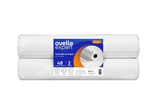Sabanilla médica prepicada 2x48 metros marca Ovella 2 rollos