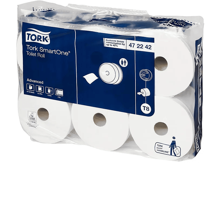  TORK SmartOne papel higiénico doble hoja 6x225 Mts              1