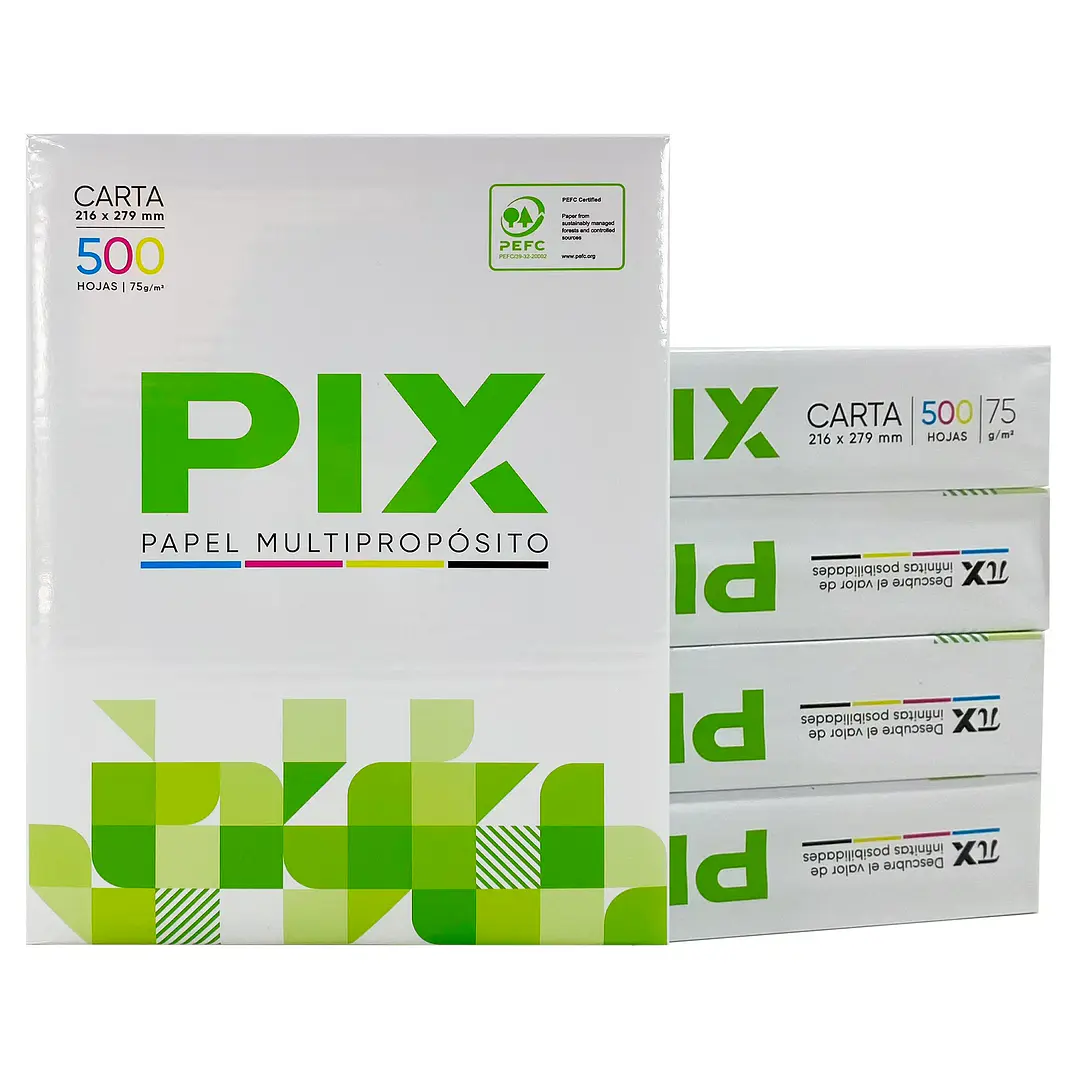 Resma Papel Fotocopia PIX Carta 500 Hojas 1