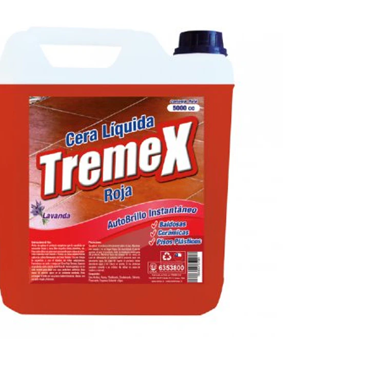 CERA TREMEX ROJA 5 LTS AUTOBRILLO 1