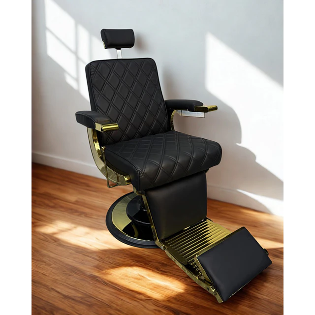 Sillón de Barbería Manhattan Gold