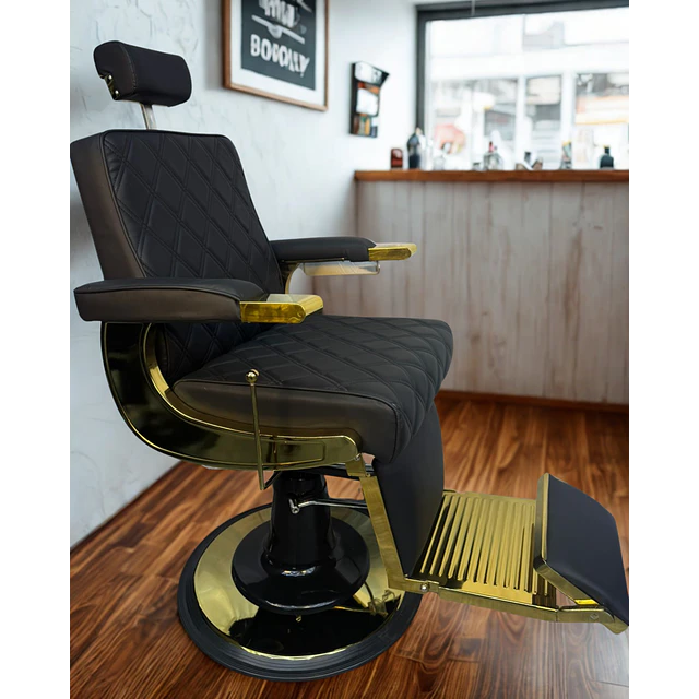 Sillón de Barbería Manhattan Gold