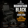 Sillón de Barbería Manhattan Black