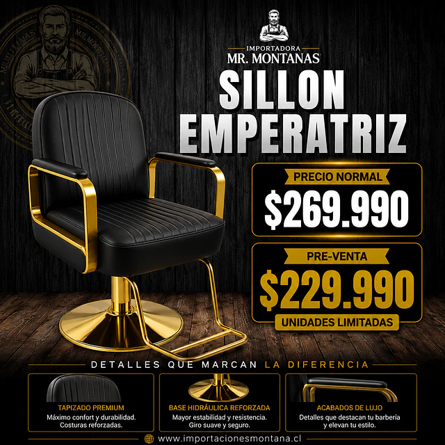 Sillón de Peluquería Emperatriz