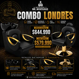 Combo Londres: Lavapelo + Sillón de Peluquería