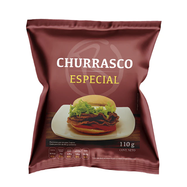 Churrasco Procesado Congelado Flowpack Caja 2 Kls